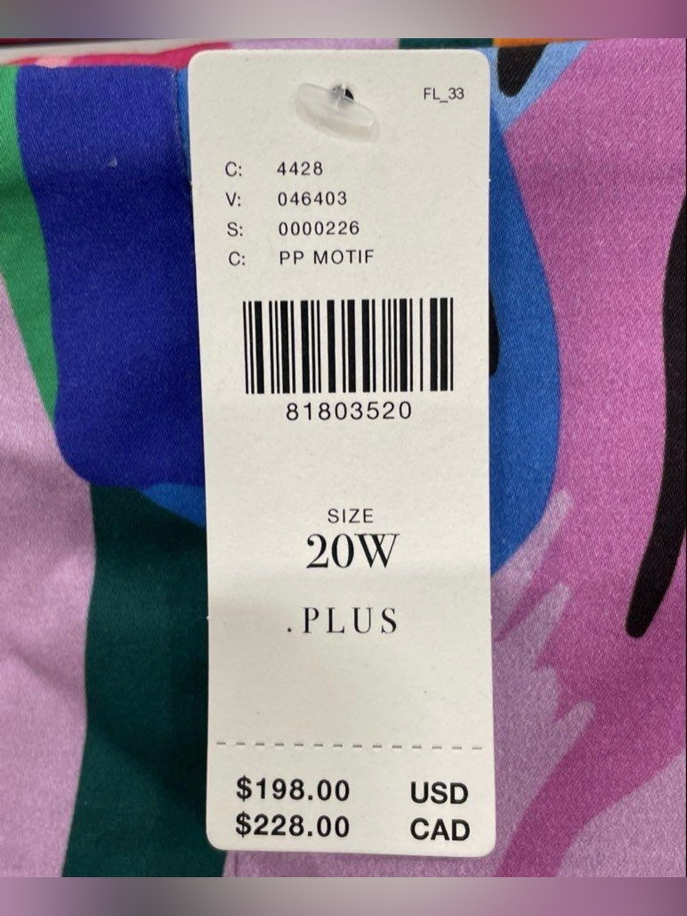 Hutch Strapless Corset Bubble Hem Mini Dress Lavender Garden Floral Plus Sz 20W - Picture 5 of 7